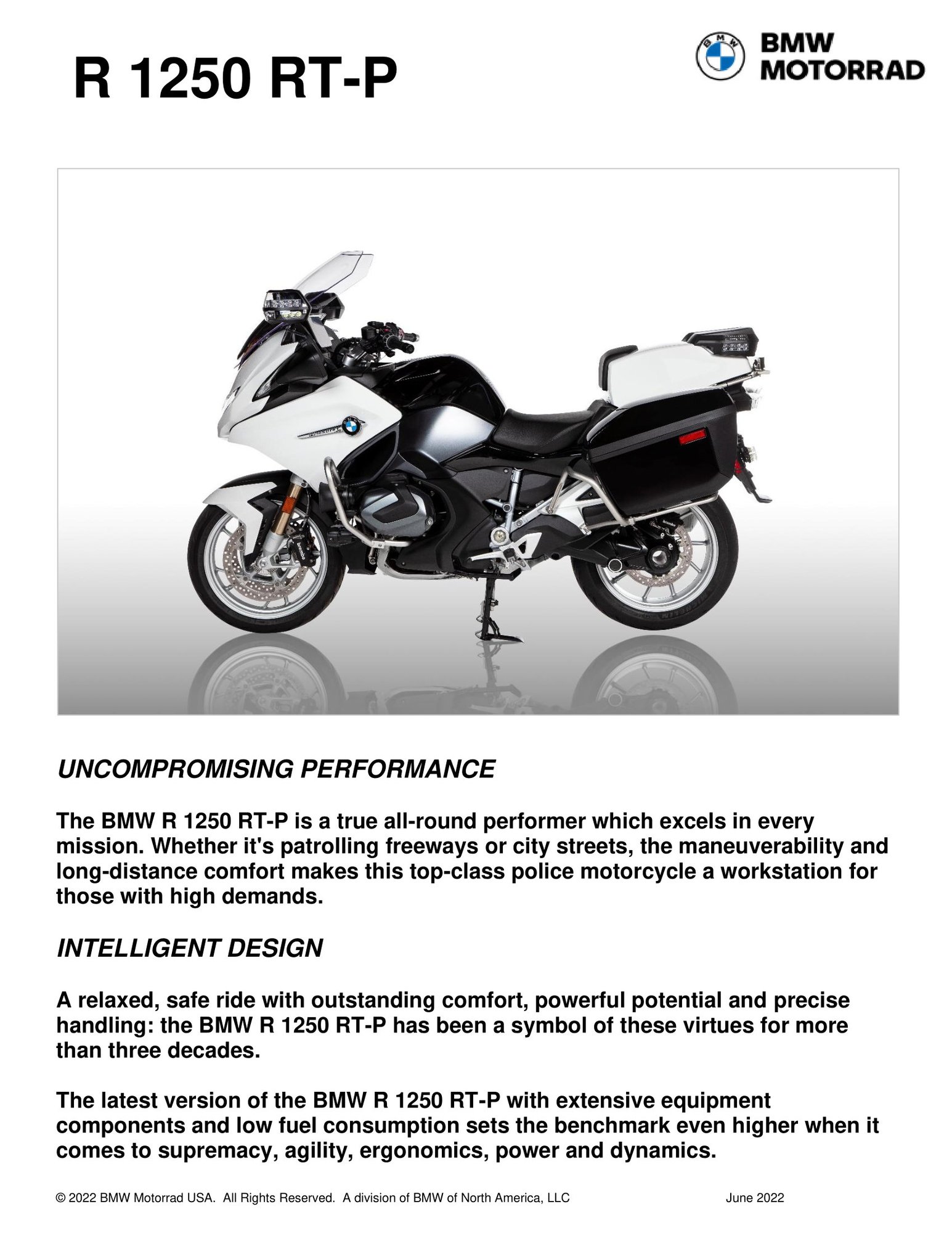 The R 1250 RT-P page 1