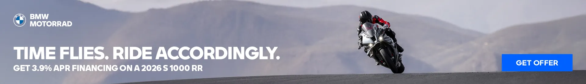 Time Flies. Ride Accordingly.